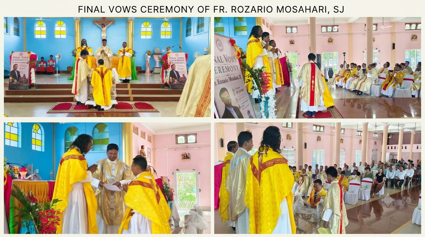 Final Profession of Fr. Rozario Mosahari, SJ.